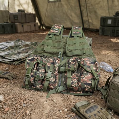 Image of Azad tactical vest for ary with stuff oragnizer and poches