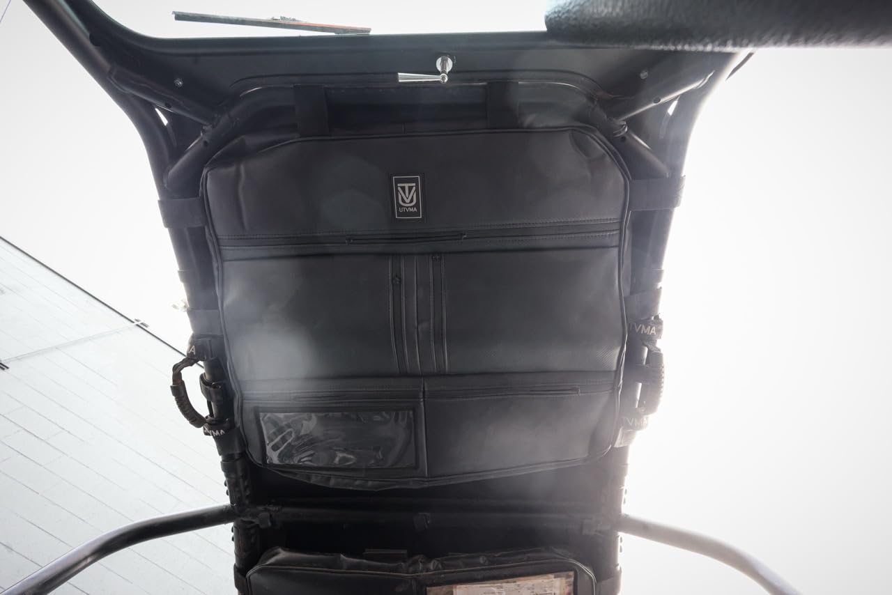 UTV Mountain Accessories Polaris RZR Roof Bag Storage | Fits: RZR 1000 & RZR 4 1000 2014-2020 XP, Turbo, Dynamix Front & Rear, RZR Turbo S 2018-2020 / RZR S 900, Trail 900 & RZR 4 900 2015-2020