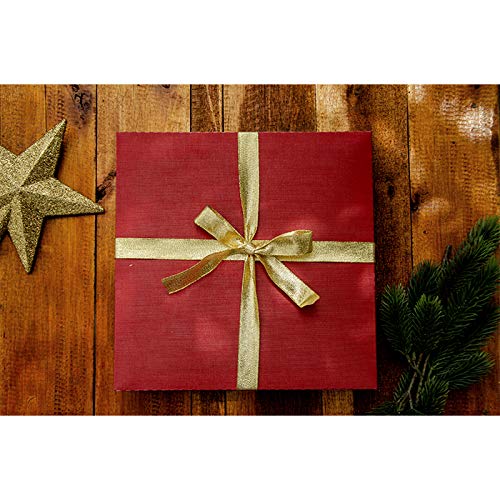 Caixa Prensente Linho Natalina, Vermelha, PROTÊA, 2560U.0005