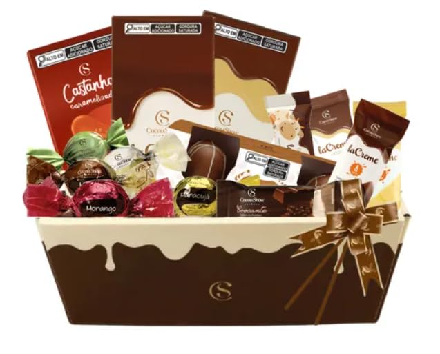 Cesta Cacau Show Para Presente De Dia Das M&atilde;es/pais/Aniversario 15 chocolates