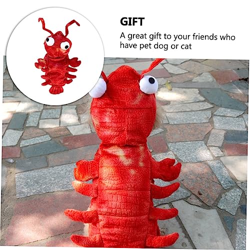 Disfraz de Langosta para Perro Talla XS Rojo miniatura 4