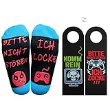 Jugendweihe Geschenke Junge, Lustige Zocken Socken Und Bitte Nicht Stören Schild, Gaming Deko, Lustig Geschenk Jungen 10 11 12 13 15 Jahre, Coole Sachen Für Jungs, Gamer Geschenk Teenager Geburtstag