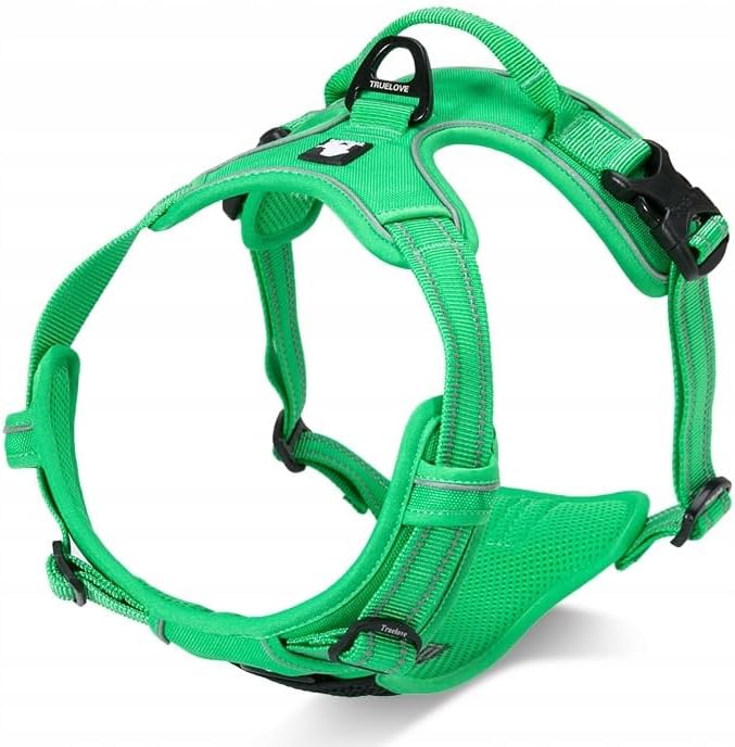 TRUE LOVE Adjustable No-Pull Dog Harness - XS Grass Green