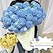 Magic Bloom Blanket Bouquet - 2-in-1 Handmade Crochet Carnation Throw & Floral Decor, Reversible Cozy Bedspread for Mother’s Day, Birthdays, Anniversary Gifts (63