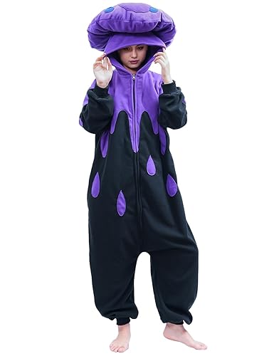 XIGUAGUO Mushroom Onesie Adult Mushroom Costume Fun and Comfy Adult Onesie for Women and Men - New Poisonous Mushroom Onesie - X-Large