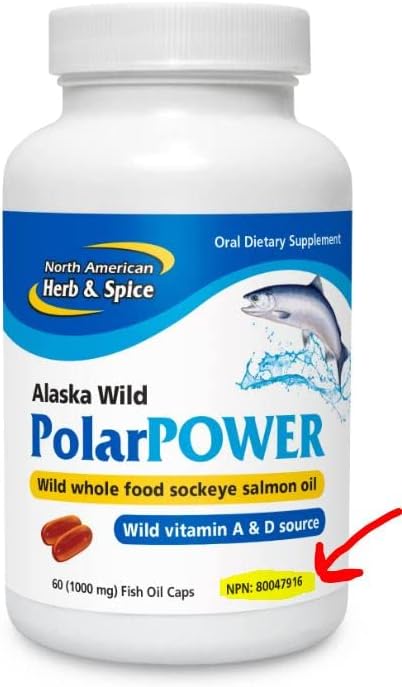 Miniatura 3 de Hierbas y especias norteamericanas, cápsulas de gel Polar Power, 60 tapas de aceite de pescado.