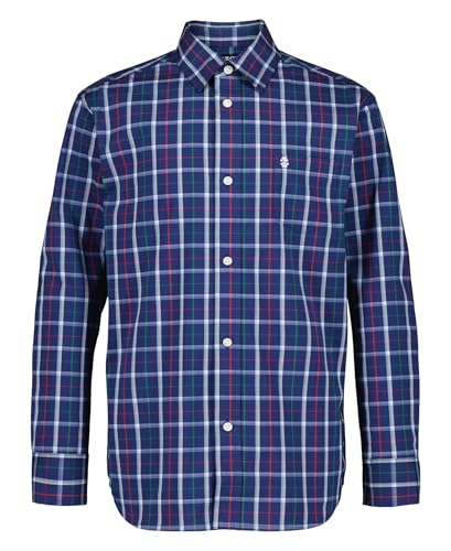 IZOD Boys' Long Sleeve Plaid Button-Down Dress Shirt