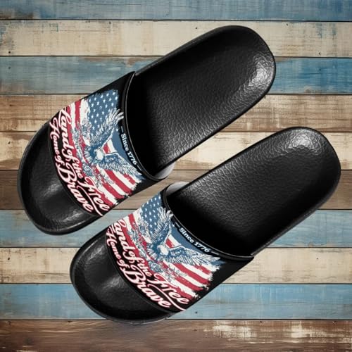Image of Footwear for Mens Open Toe Athletic Sandals Anti-Slip Sole Slide Sandals Pillow House Flat Shoes Comfortable Slip On Slippers for Indoor & Outdoor