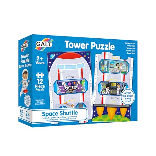 Galt Jouets, Puzzle Tour - Navette Spatiale, Puzzles pour Enfants, Puzzle de 12 pièces, à partir de 2 Ans