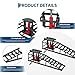 Hydraulic Car Ramps 2 Pack - 11000Lbs Capacity Low Profile Vehicle Ramps for Oil Changes, Trucks, Trailers & Garage Auto Repair, Heavy Duty Steel Construction, Black