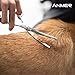 ANMER Pet Grooming Scissors Kits(4 Pairs- for Body, Face, Ear, Nose, Paw) for Small, Medium & Large Dogs and Cats - Sharp and Strong Stainless Steel Blade Without Harmful to Dogs and Cats