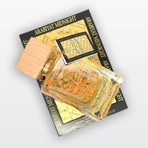 Image of Arabiya Midnight Eau De Parfum 100ml for Men & Women | Unisex Oud Perfume with Caramel, Vanilla, Amber & Agarwood | Long Lasting Oriental Woody Fragrance By Arabian Fragrances