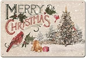 Merry Christmas Metal Tin Sign