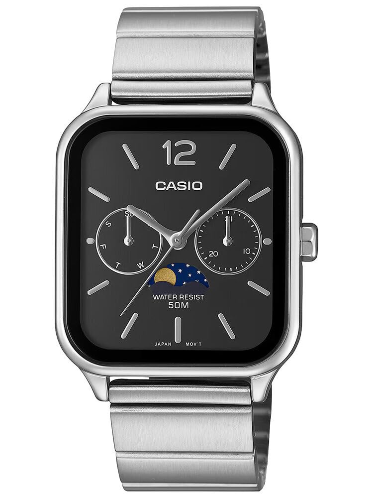 Casio Men's Black Dial Analogue Watch MTP-M305D-1AVDF, black, Bracelet