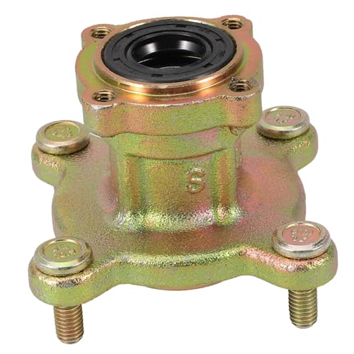 Cubo de rueda delantera para ATV compatible con go kart con orificios de eje resistente de acero