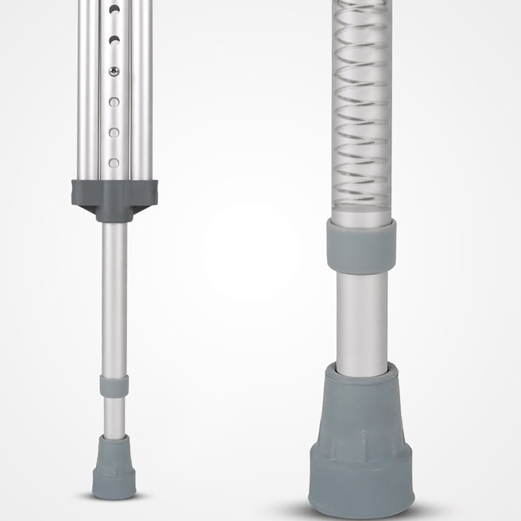 Muletas para adultos Muletas/bastones para discapacitados en las axilas para personas discapacitadas en el rango de ajuste plegable plegable para discapacitados 118-138 cm Ideal para viajes