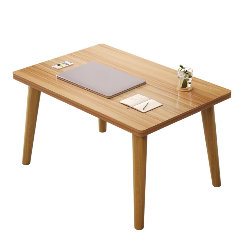Table basse carrée en bois massif blanc XS style moderne