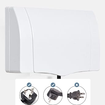 Switch Plug Waterproof Box Transparent Waterproof Socket Box Transparent Socket Box Prevent Splash Into the Socket (3 Compartments)