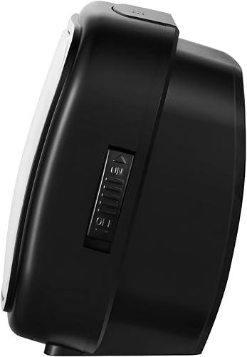 Miniatura 8 de Reloj despertador analógico compacto de 4.5 pulgadas, reloj súper silencioso sin tictac con luz manual, repetición, funciona con pilas, diseño