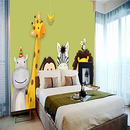 Papier Peint Panoramique 3D Singe - Cachez les défauts du mur