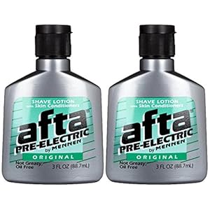 Mennen Afta Pre-Electric Shave Lotion, 3 Ounce (Pack of 2)