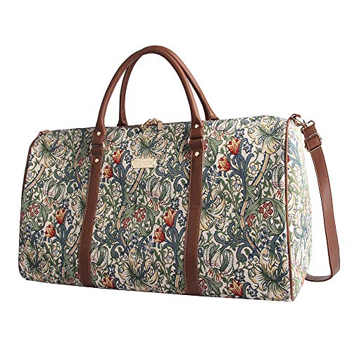 Signare Tapeçaria Grande Bolsa de Viagem Feminina Overnight Weekender Carryon Ginásio Esportes Bolsa