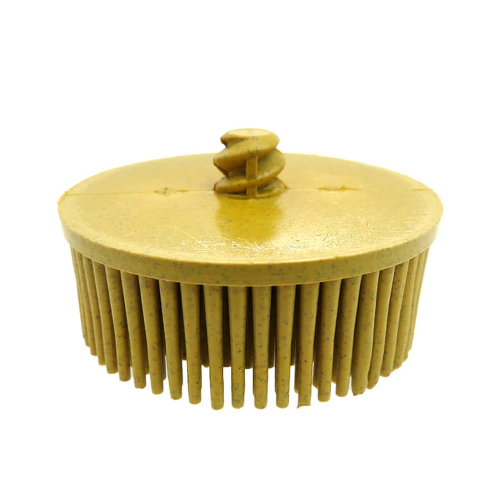2 Inch 3 Inch Bristle Disc Assorted Grit Abrasive Removal Brush Polishing Wheel for Metal Deburring Blending Cleaning Rust Tools,80 Grit,3 Inch
