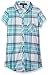 Derek Heart Big Girls' Short Sleeve Button Down Top with Pockets