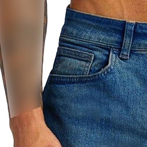 Classic Slim Fit Skinny Stretch Jeans for Men Straight Leg Flex Jean Trousers Casual Comfy Denim Pencil Pants4