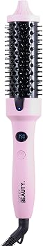 Cortex Beauty Infrared Thermal Brush for Blowout Look, Heated Round Volumizer | 1.5 Inch, Dual Voltage Negative Ion Brush with Infrared Heat for Smooth, Shiny, Frizz-Free Styling Pink