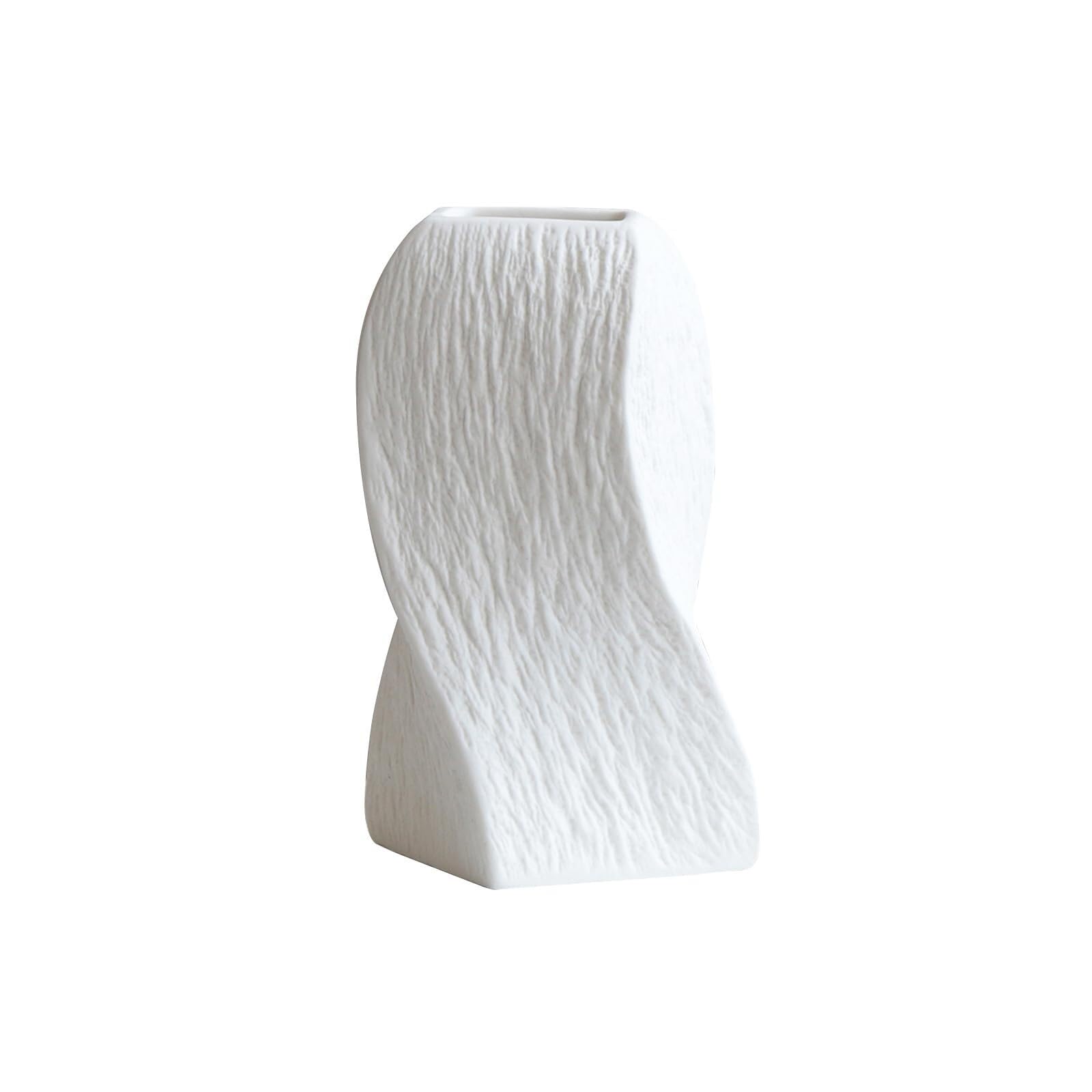 Unique Ceramic Vase Tulips Or Tabletop Decoration Aesthetic Room Decor(7 * 4 * 15.5CM)