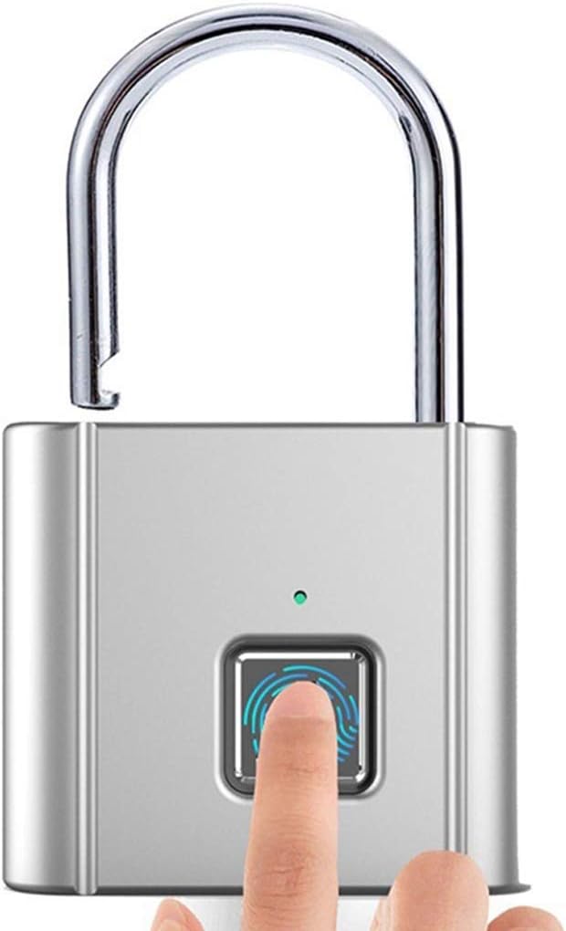 Smart Fingerprint Lock Keyless USB Ricarica USB Blocco serratura Smart Lucchetto Sblocco rapido Sblocco rapido Blocco armadio in lega di zinco