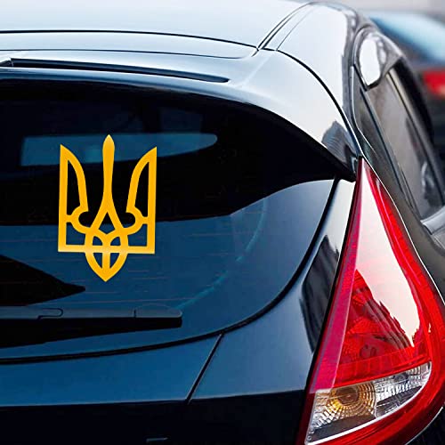 Vesvory 2 adesivi per stemma ucraino per auto
