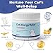 Allergy Relief for Cats-Removes Cat Allergens & Dandruff-IgY Whole Egg Powder + Omega-3 & Quercetin – Relieves Sneezing, Runny Nose, Rash, Itchy Eyes in Humans with Cat Contact Allergies-60 g Powder