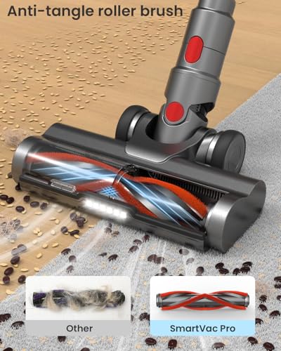 Dsorupa SMARTVAC PRO Cordless Vacuum Cleaner, 45Kpa/550W Stick Vacuum With Led Screen, Max 60Mins Runtime, Newest Dual Handle Wireless Vacuum Cleaners thumb #3