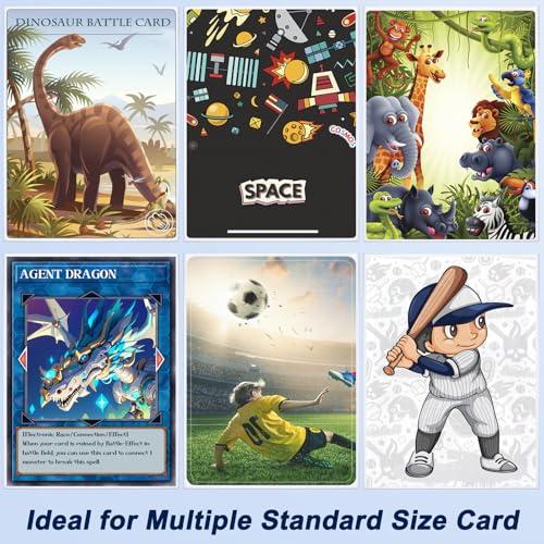 image for Homthy 500 Counts Card Sleeves for Trading Cards, Soft Penny Card Slee