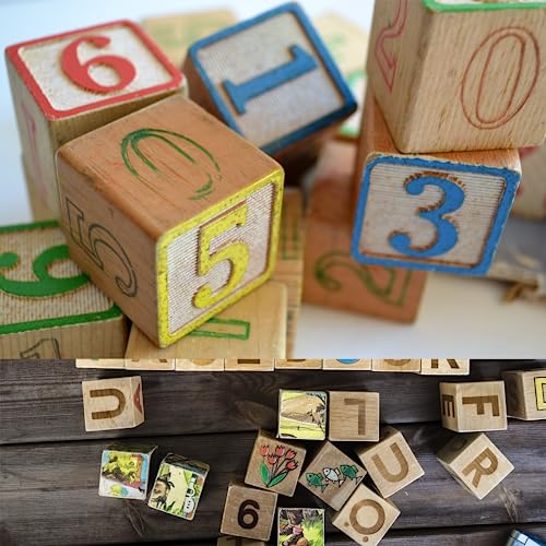Muxgoa MUXGOA039 Unfinished Wooden Cubes,Pack Of 50 Wood Blocks thumb #2