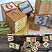 MUXGOA Unfinished Wooden Cubes,Pack of 50 Wood Blocks for Crafting,1 Inch Wood Square Blocks for Crafts Making & DIY Projects & Decor