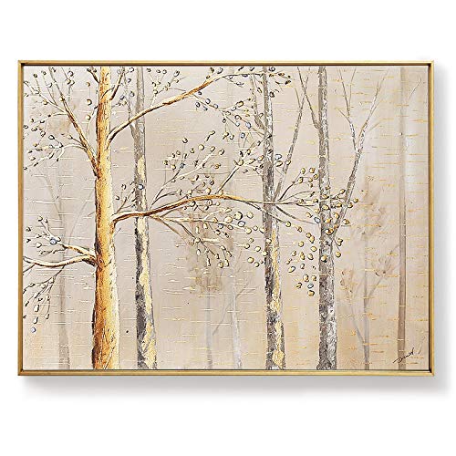 Toile abstraite pop tree 40x80cm : ravivez un mur blanc de salon triste sans effort