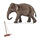 Produktbild SCHLEICH 14753 - Asiatische Elefantenkuh Wild Life Asien Spielfiguren-Set mit Besen