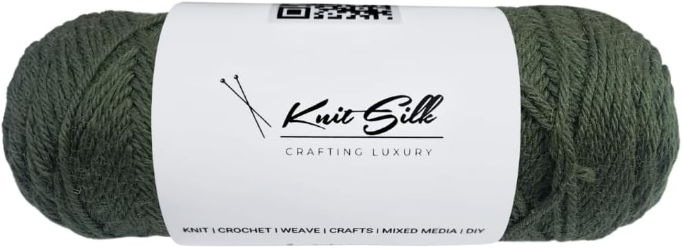 Knitsilk 100% Merino Wool Yarn | 200+ Yards| 100gx2 Count |200 Grams |Handcrafted Material for Knitting, Crocheting & Weaving| Pack of 2