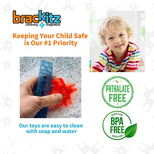 Brackitz Inventor Stem Discovery Building Toy For Kids Ages 3, 4, 5, 6+ Year Olds | Best Boys & Girls Educational Engineering Construction Kits | Creative Fun Learning Toys For Children | 28 Pc Set #TOP4