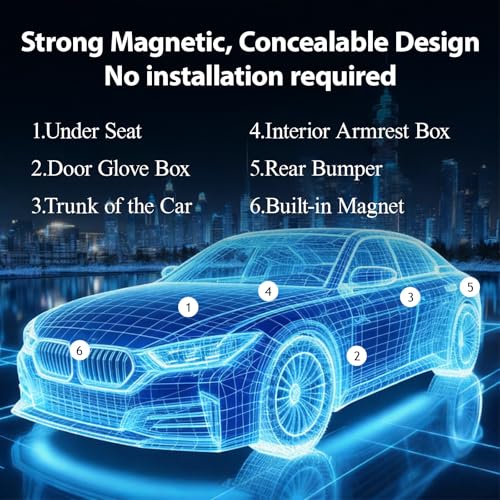 image for TUERLIO GPS Tracker for Vehicles, No Subscription or SIM Required, Hid