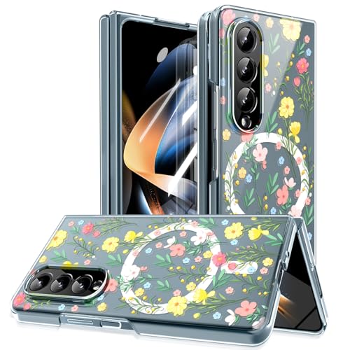 Coque Galaxy Z Fold4 5G fleurs et plantes pour le quotidien