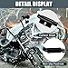 PSLER Dyna Highway Crash Bars - Engine Guard for 2000-2017 FL Models Heritage Softail Slim Fatboy Classic Deluxe Springer Cross Bones Parts 49000138(Black)