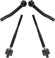 Vista 18 de TRQ Juego de varillas de acoplamiento delanteras interiores y exteriores, 4 piezas, compatibles con Infiniti G35 03-09 Nissan 350Z 2003-2007