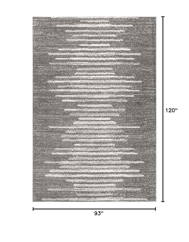 Tapete Eyely Berber Stripe Geométrico 8 x 10 Gris/Crema miniatura 2