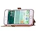 iPhone 7 Plus Case, iPhone 7 Plus Leather Case, Carryberry Quilted Plain Color Window View Function PU Leather Flip Folio Book Style Card Slots Kickstand Wallet Phone Case for iPhone 7 Plus,Gold