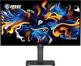 MSI PRO MAX 271UPX12G 27-inch 3840x2160(UHD) QD OLED Monitor,120Hz,DisplayHDR True Black 400,FreeSynch Premium Pro,HDMI,Display Port,USB-C, △E< 2,Mac Optimization,Height Adjustable Stand,Speaker,Black