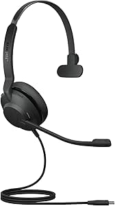 Jabra Evolve2 30 SE Auricular Monoaural con Cancelación de Ruido, Cable USB-C y Tecnología de Llamada de 2 Micrófonos - Certificado para MS Teams, para Todas Las Plataformas - Negro